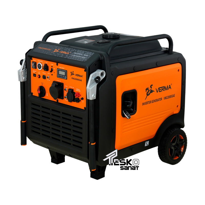 موتور برق بنزینی ورما 8.5 کیلووات اینورتر سایلنت ریموت استارت ATS مدل VM22000iSAE
