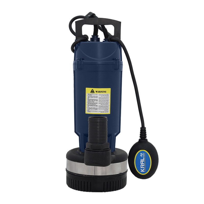 کف کش کرال 1.5 اسب 28 متری 2 اینچ پروانه استیل فلوتردار مدل QMX-62812-FS