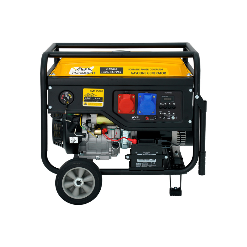 موتور برق بنزینی پارامونت 8.5 کیلووات  سه فاز استارتی مدل PM11500T