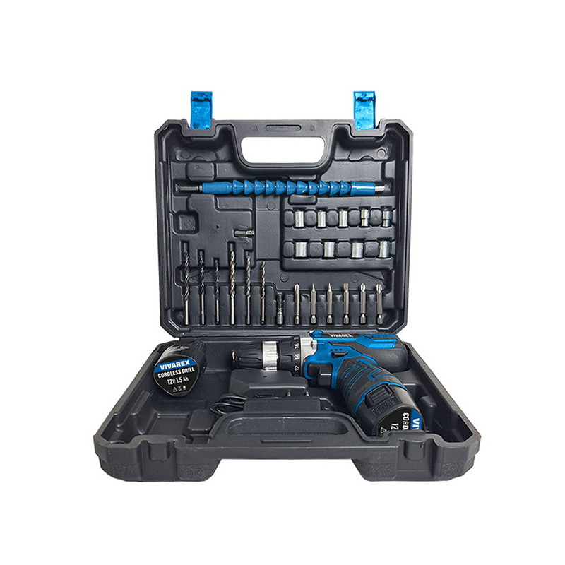 دریل پیچ گوشتی شارژی ویوارکس 12 ولت 27 پارچه مدل VR12V-2A