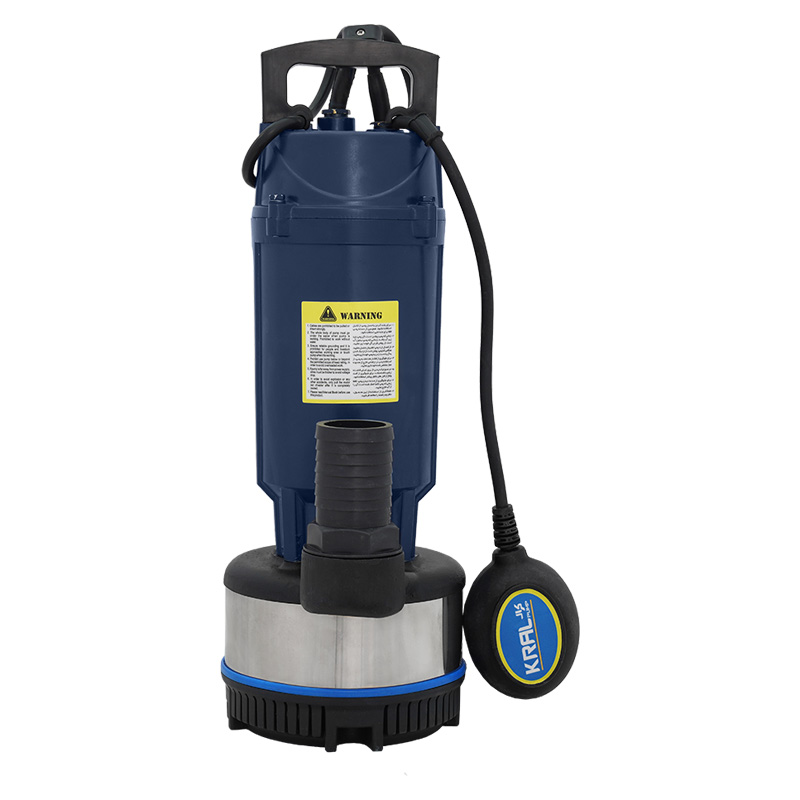 کف کش کرال 1.75 اسب 40 متری 2 اینچ پروانه استیل فلوتردار مدل QMX-64012-FS