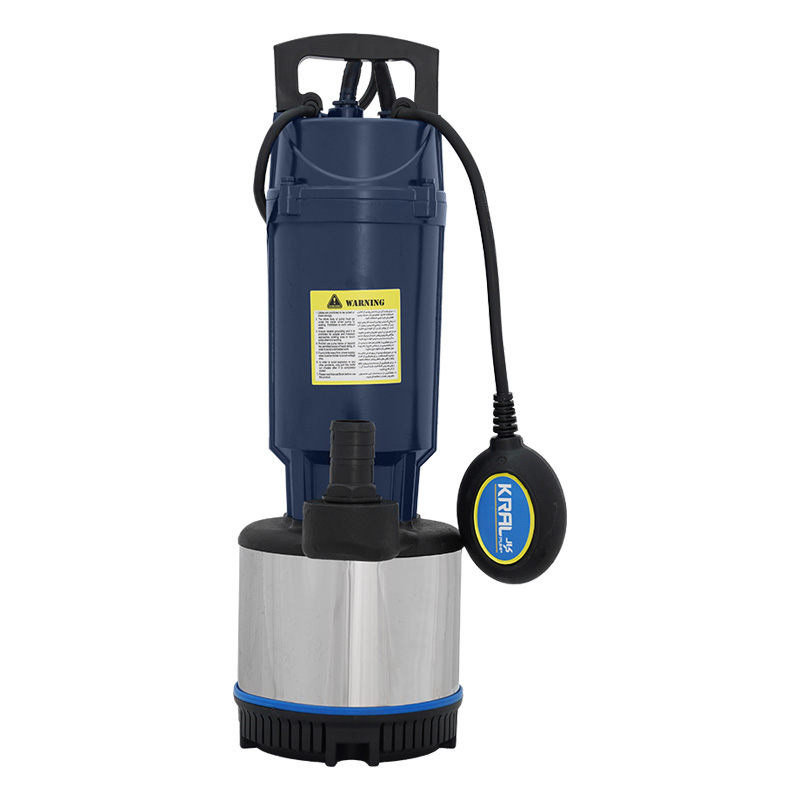 کف کش کرال 1.25 اسب 46 متری 1 و 1/4 اینچ پروانه استیل فلوتردار مدل QMX-44609-FS