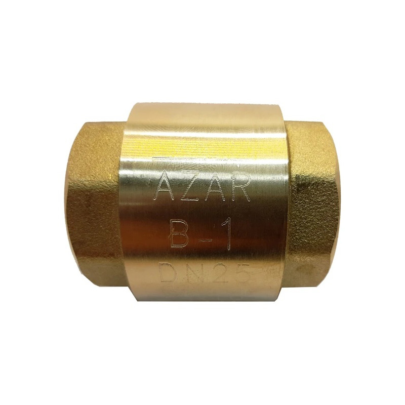 شیر یک طرفه آذر فنری برنجی سوپاپ برنجی سایز 2